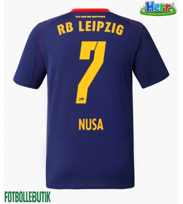 RB Leipzig Antonio Nusa #7 Bortatröja 2025-26 Kortärmad